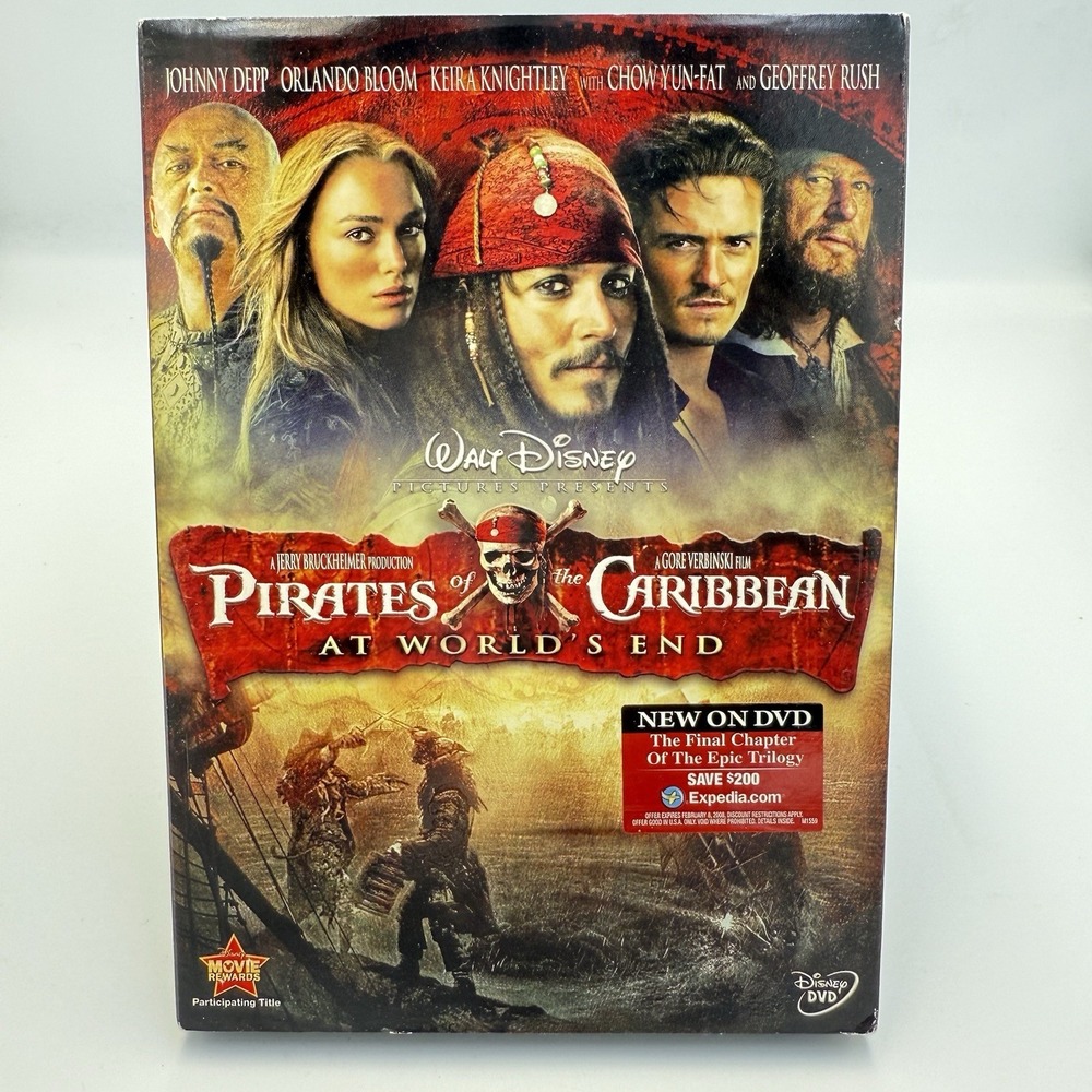 Pirates of the Caribbean: At World's End (DVD, 2007) Johnny Depp & Orlando Bloom
